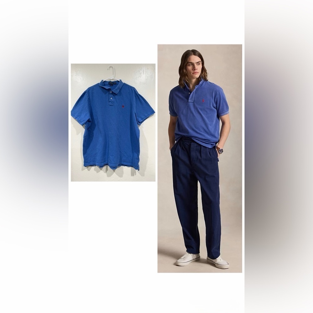 Polo by Ralph Lauren Classic Fit Blue Polo Shirt size XXL
